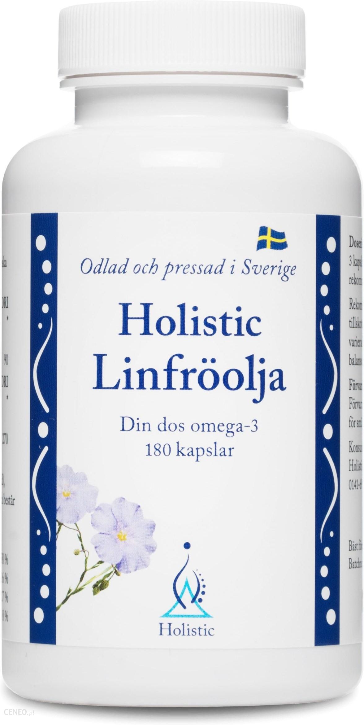 Holistic Linfroolja olej lniany + witamina E 180 kaps.